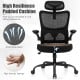 Mesh Office Chair with Adaptive Lumbar Support, Flip-up Armrests, Reclining Backrest