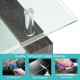 Rectangular Tempered Glass Coffee Table with Shelf