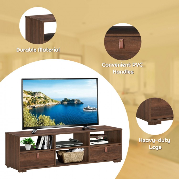 TV Stand Entertainment Media Center Console for TV's up to 60 Inch with Drawers