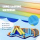 Giant Soccer-Themed Inflatable Water Slide with 735W Blower