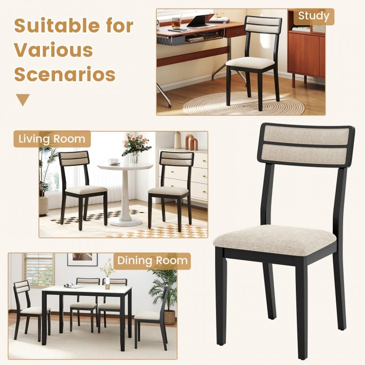 Modern Dining Chairs Set of 2 with Tilt Backrest for Dining Room