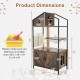 Cat Tree with Litter Box Enclosure Industrial Cat Tower Multi-level Cat Condo Furniture for Indoor Cats