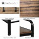 Industrial Coat Shoe Bench Entryway Shelf with 9 Hooks