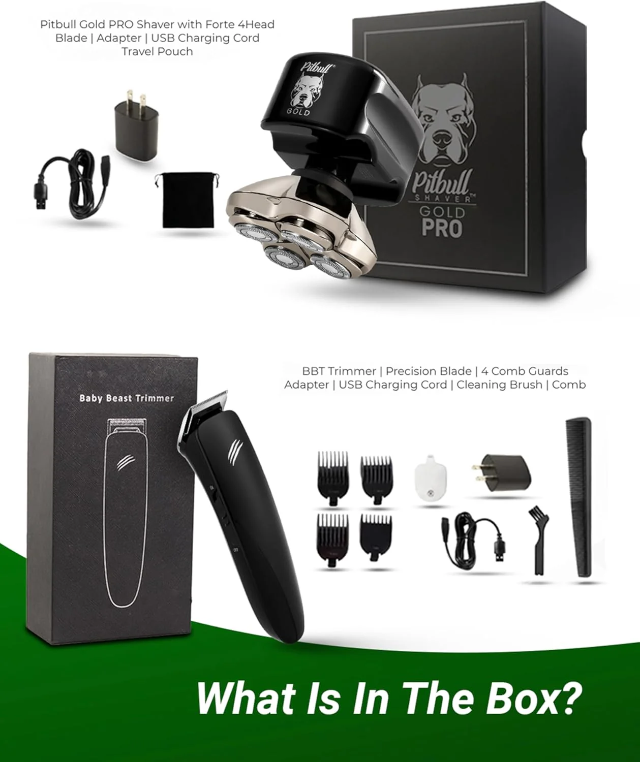 Pitbull Gold PRO Electric Head and Face Shaver