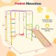 Metal Indoor Jungle Gym 8-in-1 Climbing Playset with Monkey Bars