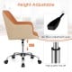 PU Covered Office Chair with Adjustable Height and Sponge Padded Cushion