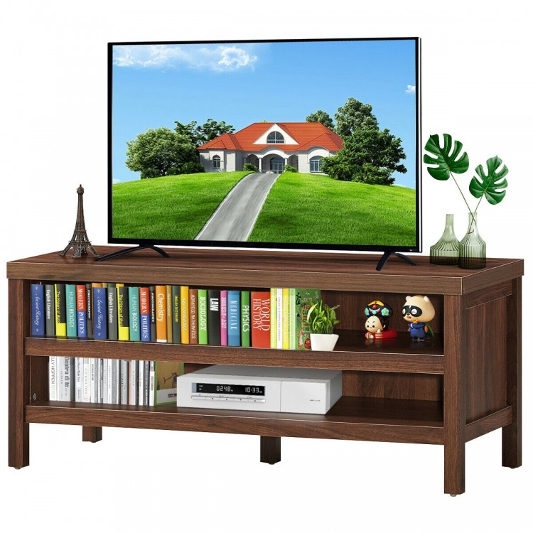 3-Tier TV Stand for TV's up to 45 Inch with Storage Shelves