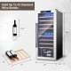 43 Bottle Wine Cooler Refrigerator Dual Zone Temperature Control with 8 Shelves