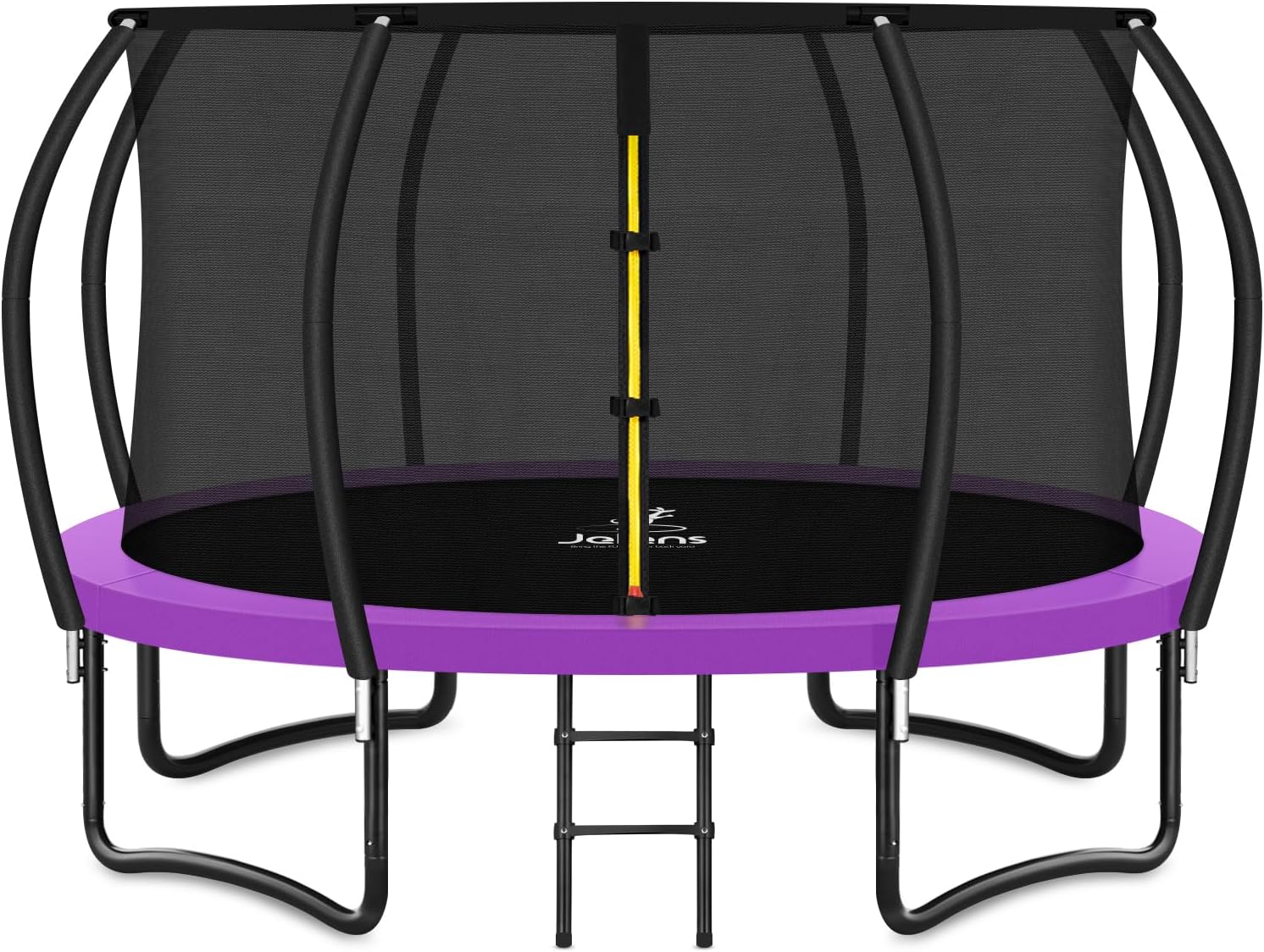 Trampoline 8FT 10FT 12FT 14FT 16FT, Recreational Trampolines with Enclosure Net and Ladder, Outdoor Anti-Rust Trampolines for Kids and Adults, ASTM Approved