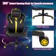 Ergonomic Gaming Chair with Adjustable Height and Reclining Backrest