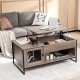 42 Inch Lift Top Coffee Table with Storage and Hidden Compartment