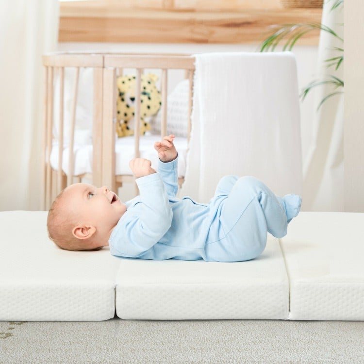 Memory Foam Foldable Baby Mattress with Carrying Bag