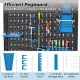 Tool Storage Workbench with Pegboard with 14 Hanging Accessories for Garage