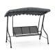 3-Seat Outdoor Porch Canopy Swing with Adjustable Shading