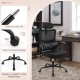 Mesh Office Chair with Adaptive Lumbar Support, Flip-up Armrests, Reclining Backrest