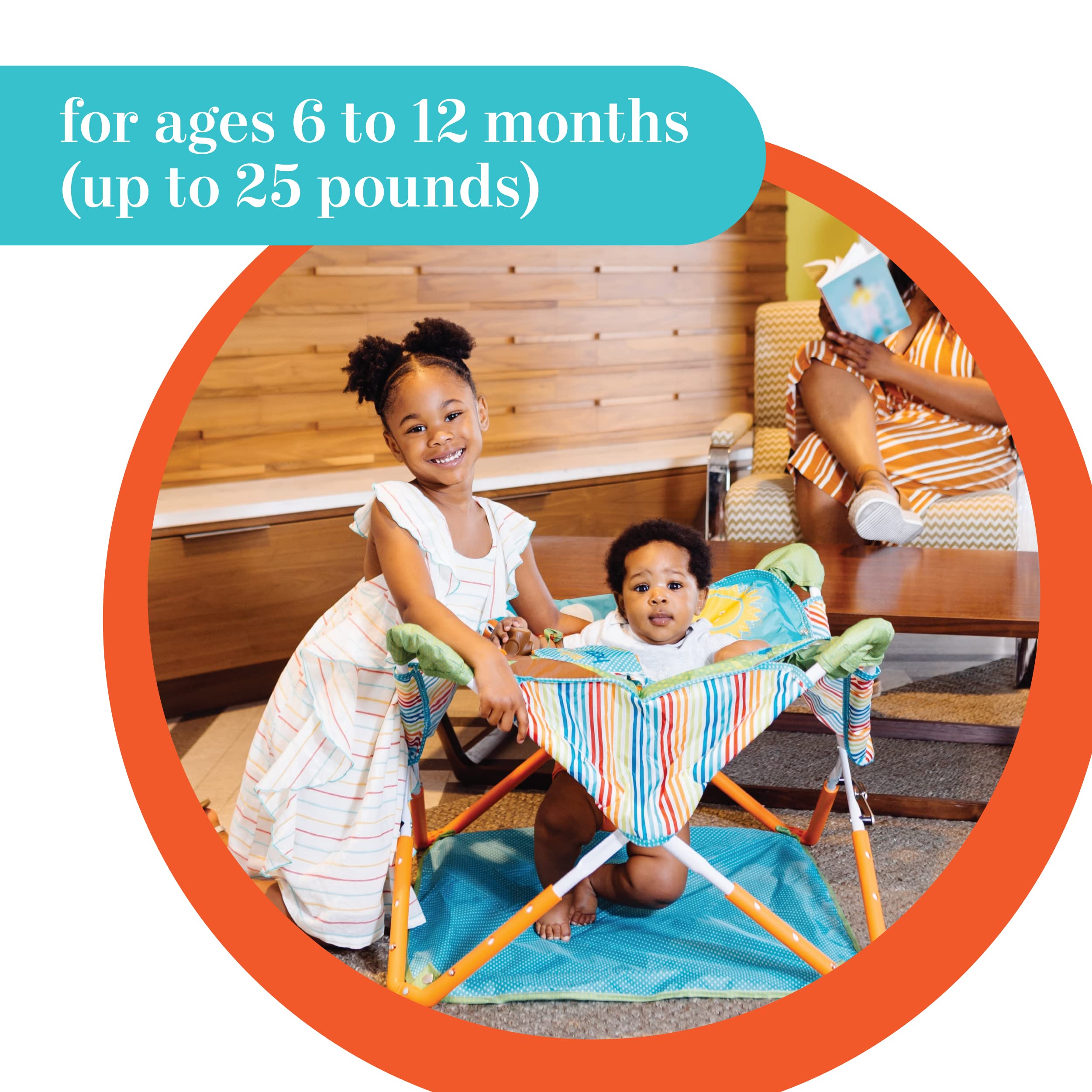 Summer Infant Portable Activity Center with Removable Canopy & Toys, Adjustable Heights, Indoor/Outdoor Use, Compact Fold with Travel Bag