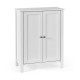 2-Door Bathroom Floor Storage Cabinet Space Saver Organizer