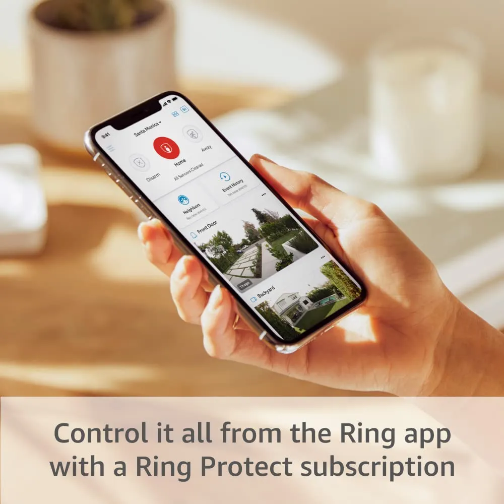 Ring 14-Piece Alarm Kit – Home Security System with Base Station, Keypads, Sensors & Alexa Compatibility