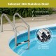 3-Step Stainless Steel Swimming Pool Ladder with Anti-Slip Step
