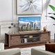 Wooden TV Stand with Sliding Barn Door for TVs up to 65 Inch