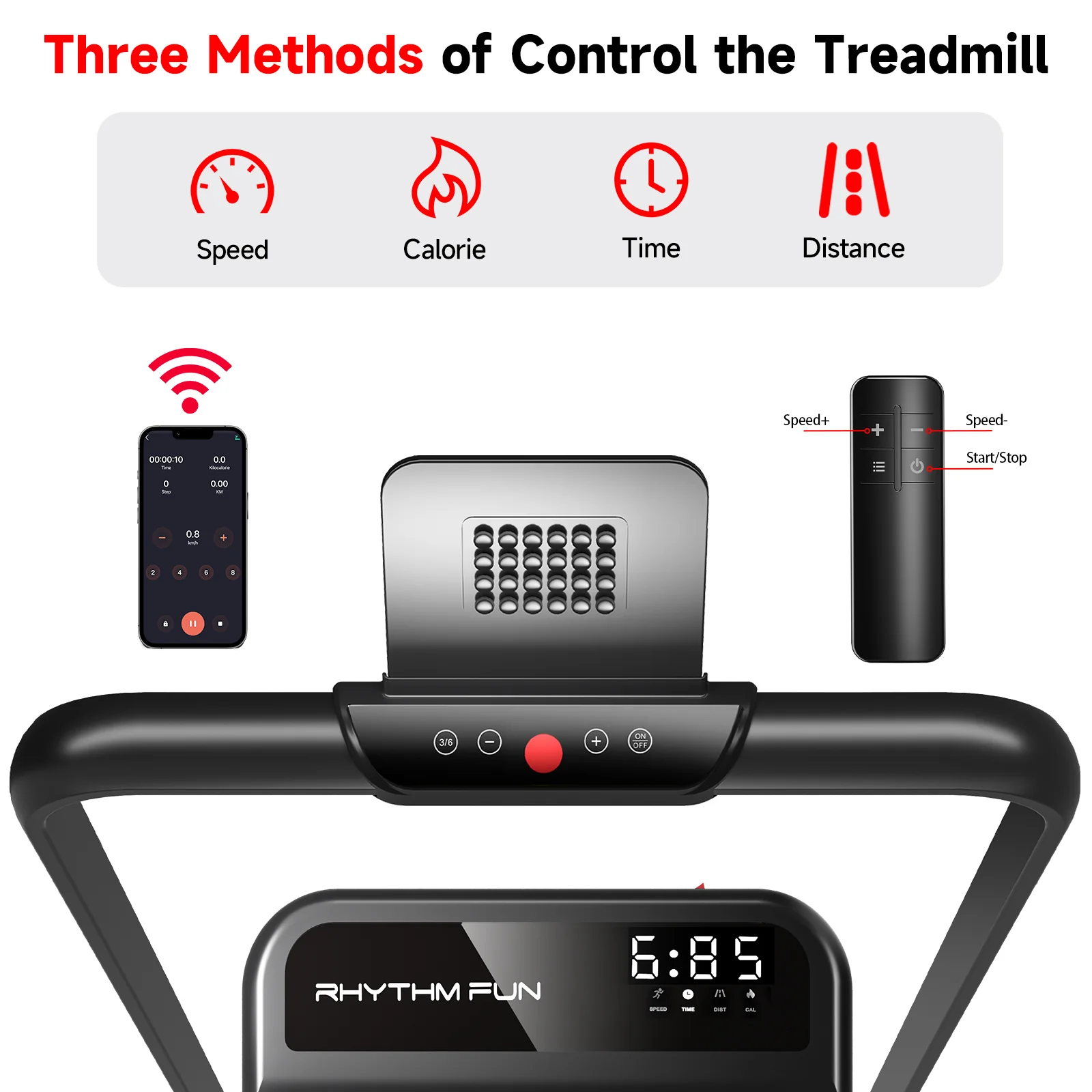 RHYTHM FUN CP01 Foldable Treadmill with Incline