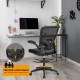 Height Adjustable Drafting Chair with Flip Up Arms for Home Office