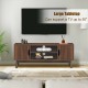 50 Inch Wood Media TV Stand with Storage Shelf
