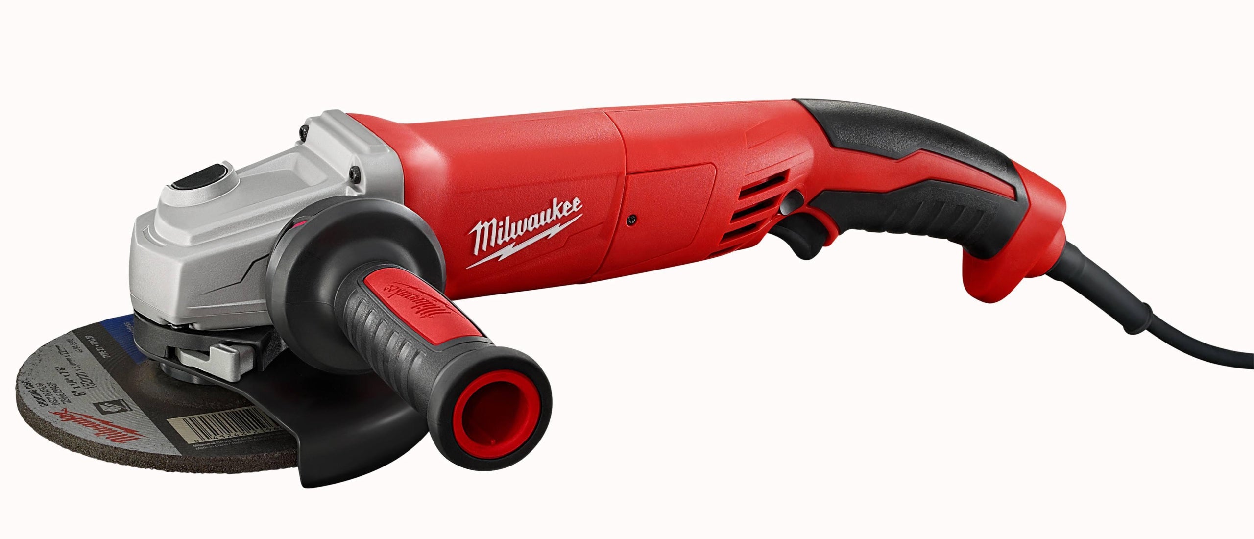 Milwaukee 13 Amp 6-Inch Small Angle Grinder with Trigger Grip and Lock-On, Overload Protection, Electronic Clutch