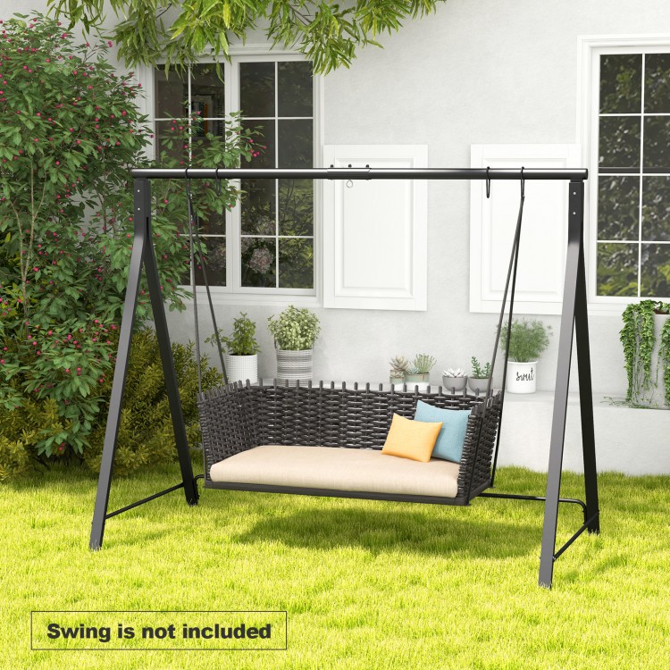 Patio Metal Swing Stand with A-Shaped Structure