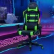 RGB Gaming Chair with LED Lights and Remote