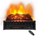 26 Inches Infrared Electric Fireplace with Realistic Pinewood Ember Bed