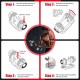 5-in-1 Weight Adjustable Dumbbell with Anti-Slip Fast Adjust Turning Handle