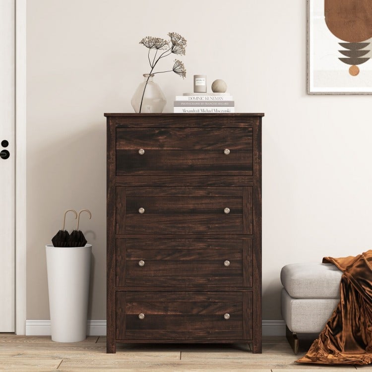 4 Drawer Dresser for Closet Hallway Living Room Nursery