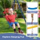 4-in-1 660 lbs Heavy Duty Swing Set for Kids Aged 3-9 Years Old