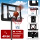 4.25-10 Feet Basketball Hoop System with Adjustment Holes and 2 Nets