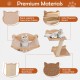 Cat Wall Furniture Set of 4 with Hammock 2-step Cat Tree and Perch