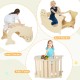 7-in-1 Indoor Climbing Toys for Toddlers with Reversible Ramp