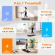 2.5HP Under Desk Treadmill with Remote Control for Home Office