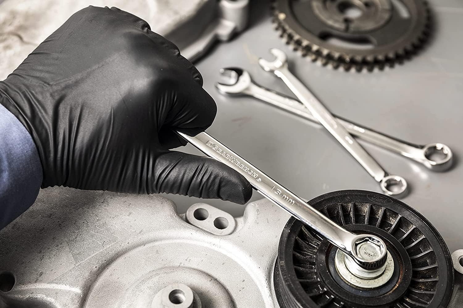 28 Pc. 6 Pt. Combination Wrench Set, SAE/Metric   81923, Chrome