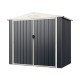7 x 4 Feet Metal Outdoor Storage Shed with Lockable Door