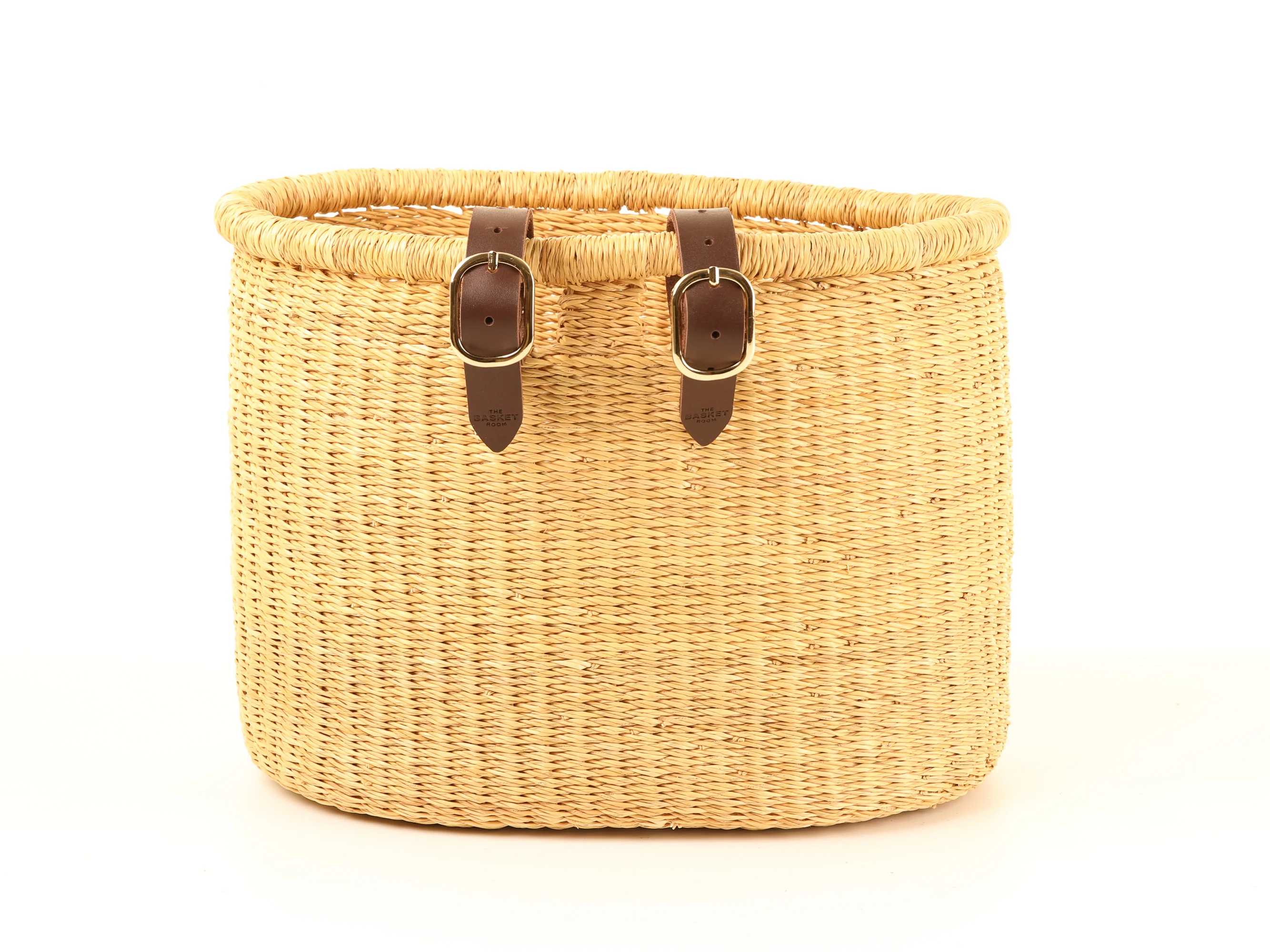 BULI : Handcrafted Natural Oblong Bike Basket