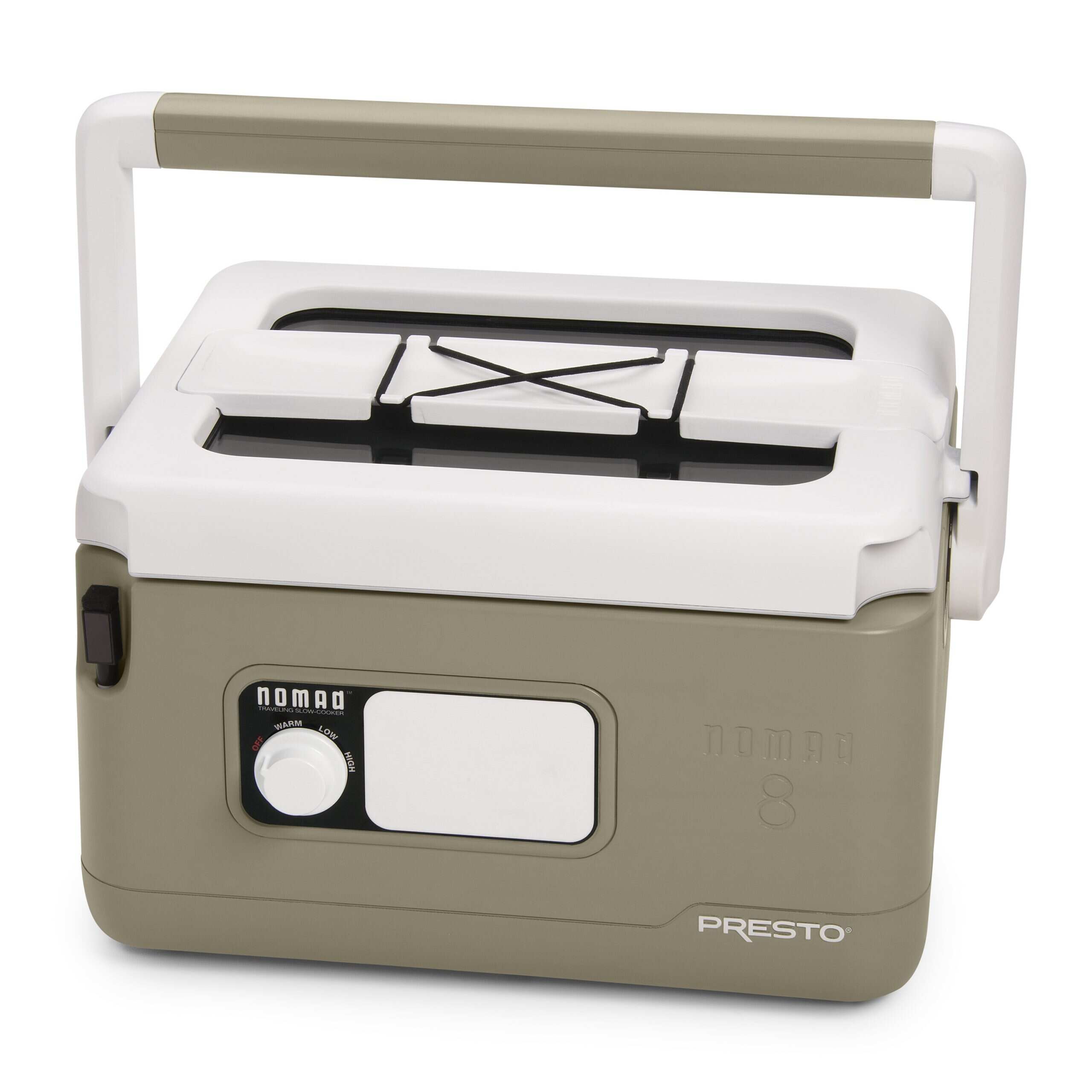 Presto Nomad 8-Quart Traveling Slow Cooker with Locking Lid and Cool-Touch Design