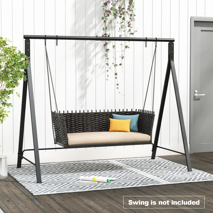 Patio Metal Swing Stand with A-Shaped Structure