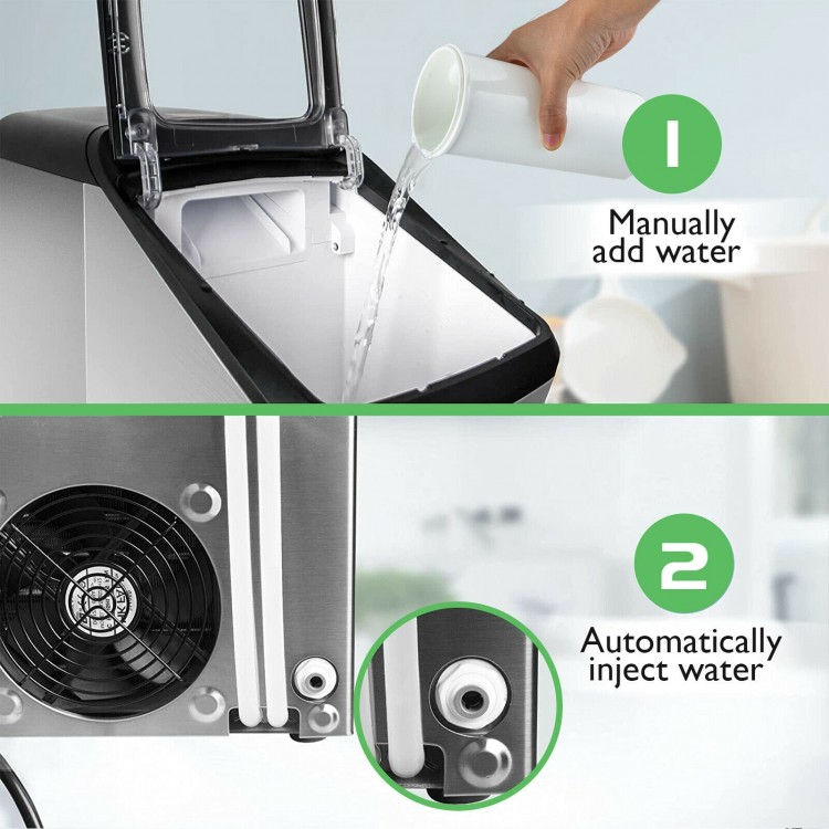 Ice-Making Machine with 29 Pounds Pebble Ice per Day