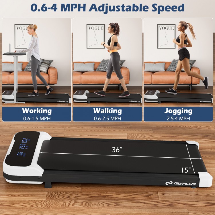 2.5HP Under Desk Treadmill with Remote Control and 3 Countdown Modes