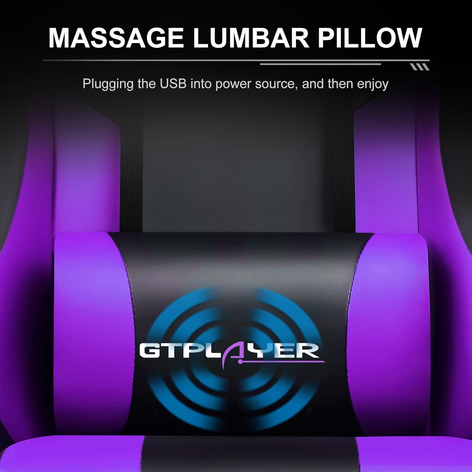 GTPLAYER Gaming Chair, Computer Chair with Footrest and Lumbar Support, Height Adjustable Game Chair with 360  -Swivel Seat and Headrest and for Office or Gaming (White)