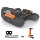 Inflatable Fishing Float Tube with Pump Storage Pockets and Fish Ruler