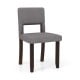 Set of 2 Wooden Dining Chair with Acacia Wood Frame Padded Seat and Back