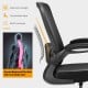 Height Adjustable Drafting Chair with Flip Up Arms for Home Office