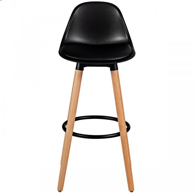 2 Pieces Mid-Century Barstool 28.5 Inch Dining Pub Chairs